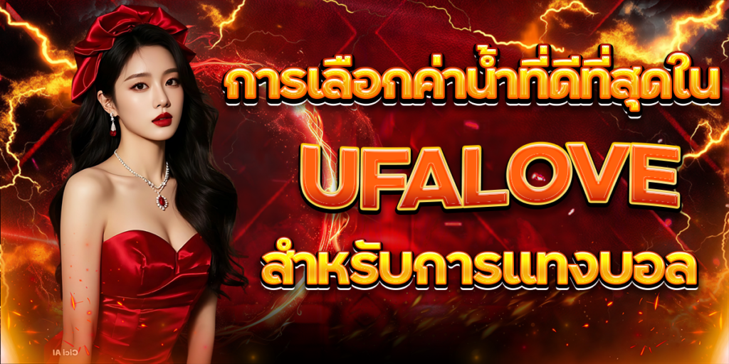 การเลือกค่าน้ำที่ดีที่สุดใน-UFALOVE-สำหรับการแทงบอล
